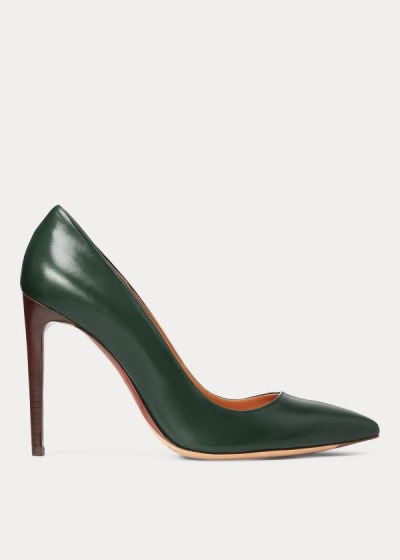 Bombas Ralph Lauren Mujer Verdes - Celia Calfskin - GWKVE4903